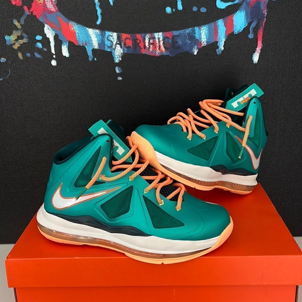 Lebron 10 GS ‘Miami dolphins’ Nike sneakers